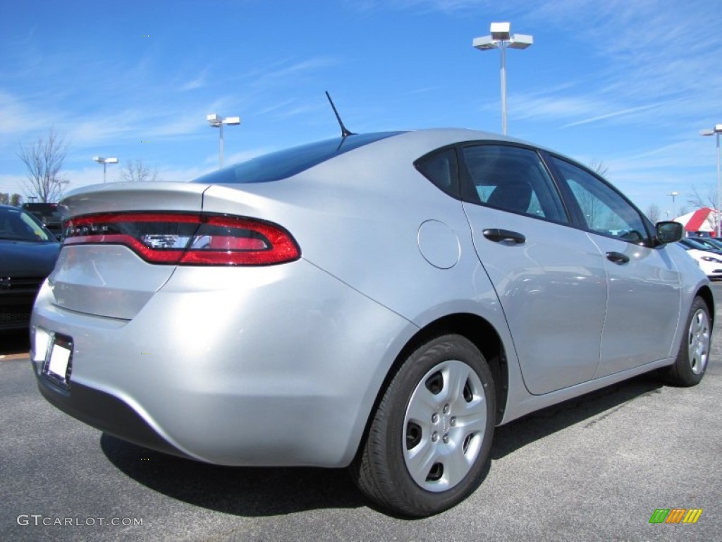 2013 Dart SE - Bright Silver Metallic / Black photo #3