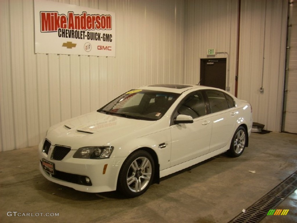 2009 G8 Sedan - White Hot / Onyx photo #1