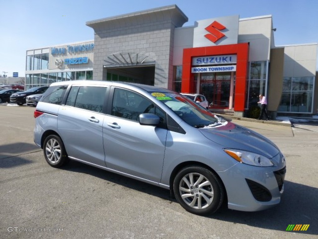 2012 MAZDA5 Sport - Clear Water Blue Metallic / Black photo #1