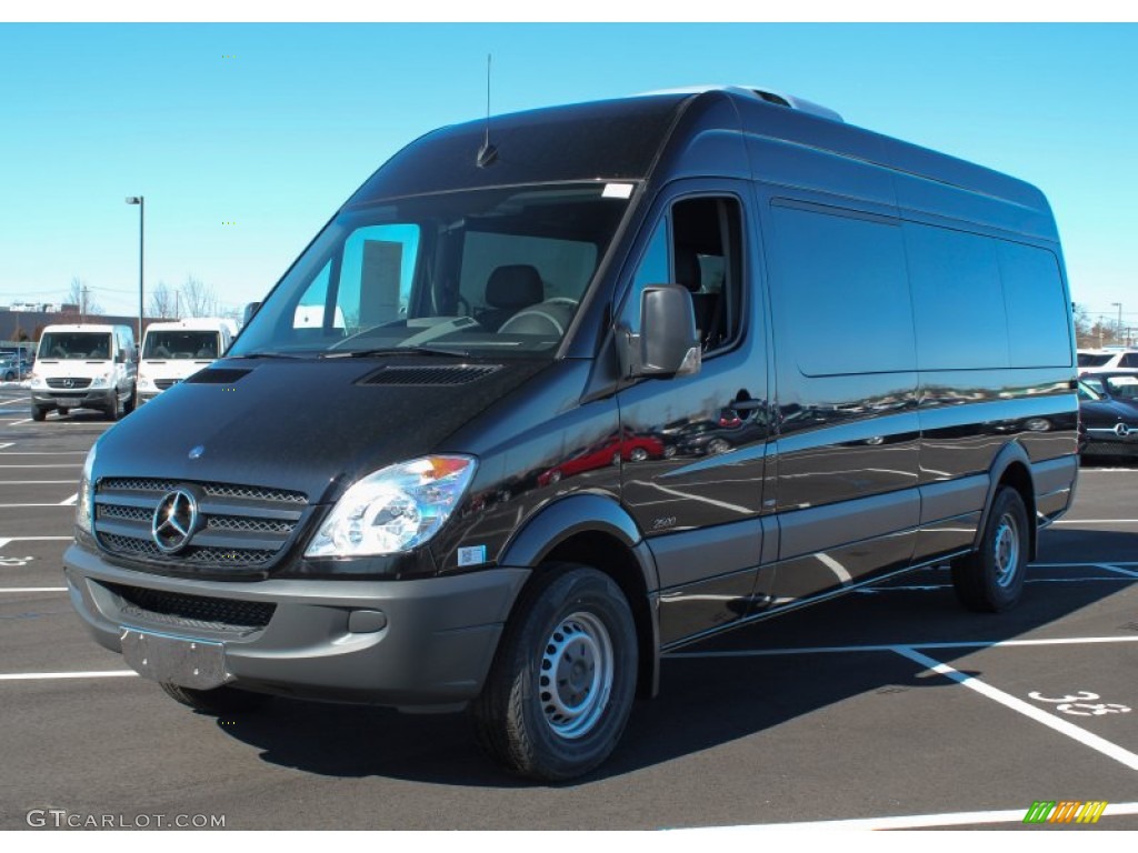 2013 Sprinter 2500 High Roof Passenger Van - Jet Black / Black Leatherette photo #1