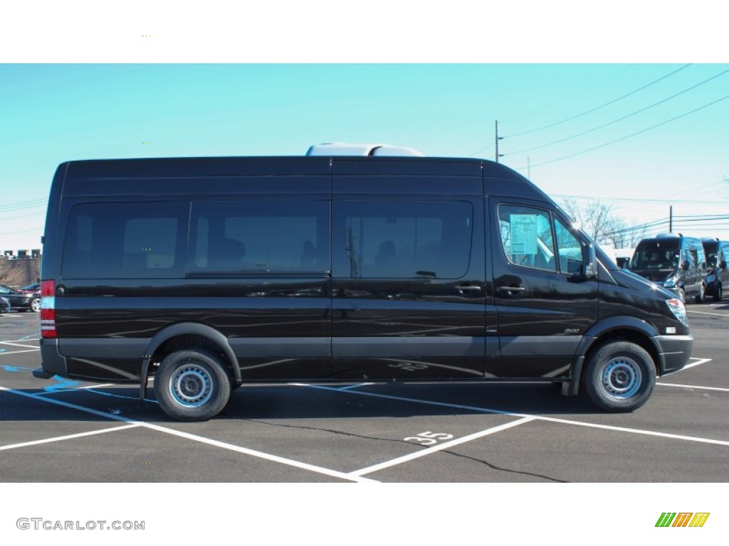 Jet Black 2013 Mercedes-Benz Sprinter 2500 High Roof Passenger Van Exterior Photo #77367333