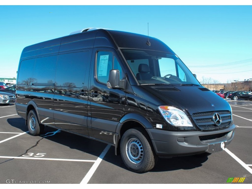 Jet Black 2013 Mercedes-Benz Sprinter 2500 High Roof Passenger Van Exterior Photo #77367363