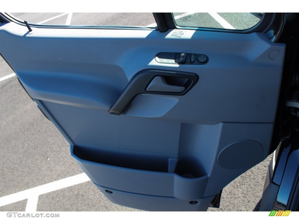 2013 Mercedes-Benz Sprinter 2500 High Roof Passenger Van Black Leatherette Door Panel Photo #77367443