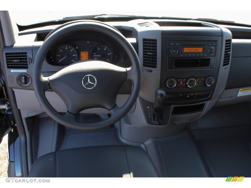 2013 Mercedes-Benz Sprinter 2500 High Roof Passenger Van Black Leatherette Dashboard Photo #77367501