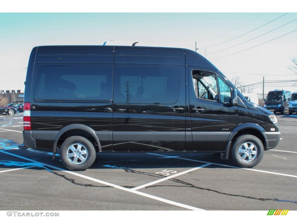 Jet Black 2013 Mercedes-Benz Sprinter 2500 High Roof Passenger Van Exterior Photo #77367782