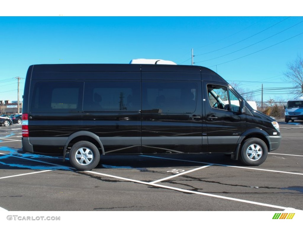 Jet Black 2013 Mercedes-Benz Sprinter 2500 High Roof Passenger Van Exterior Photo #77368239