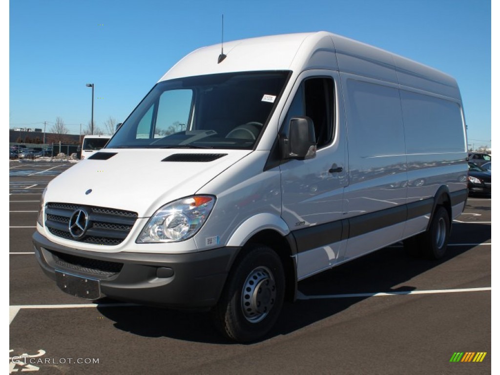 2013 Sprinter 3500 High Roof Cargo Van - Arctic White / Lima Black Fabric photo #1