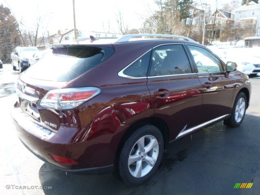 2013 RX 350 AWD - Claret Red Mica / Parchment/Espresso Birds Eye Maple photo #4