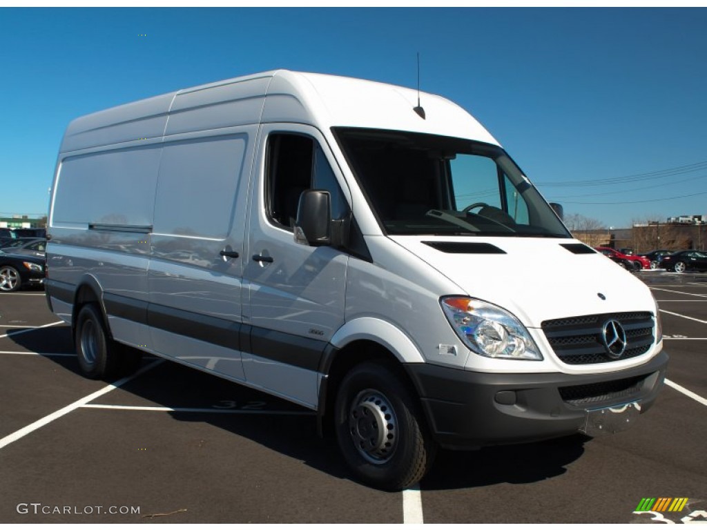 Arctic White 2013 Mercedes-Benz Sprinter 3500 High Roof Cargo Van Exterior Photo #77368695