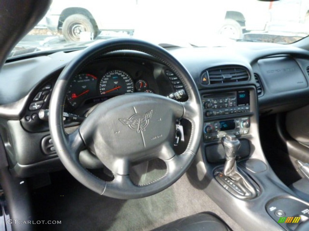 2004 Chevrolet Corvette Coupe Black Dashboard Photo #77368857