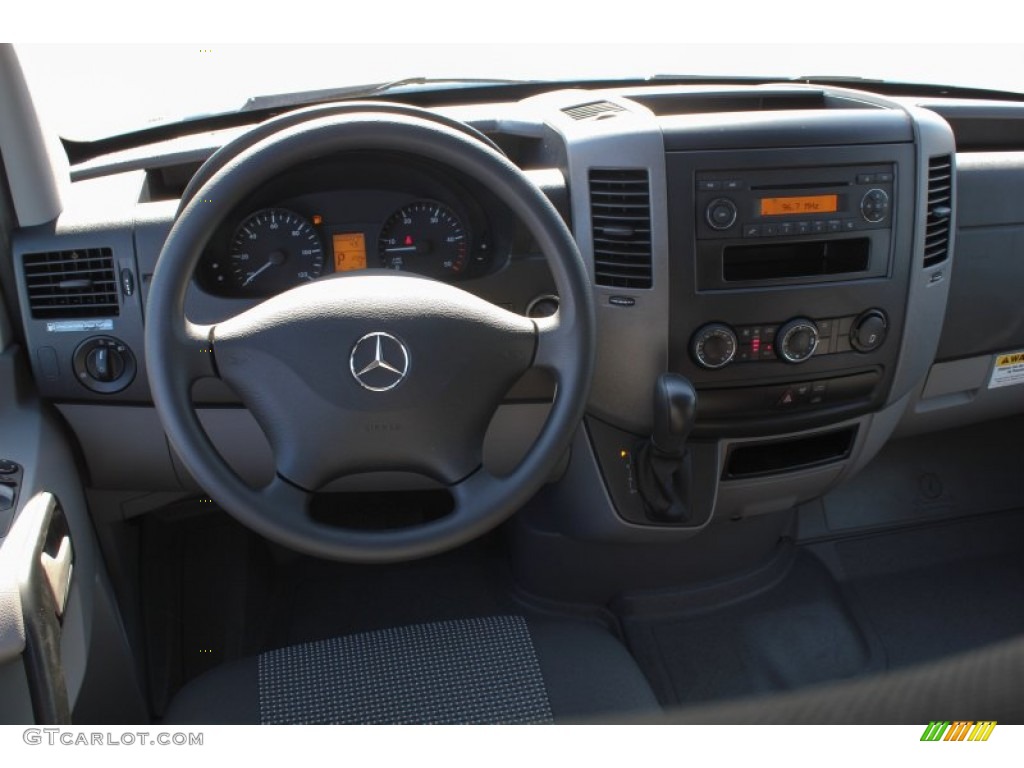 2013 Mercedes-Benz Sprinter 3500 High Roof Cargo Van Lima Black Fabric Dashboard Photo #77368869