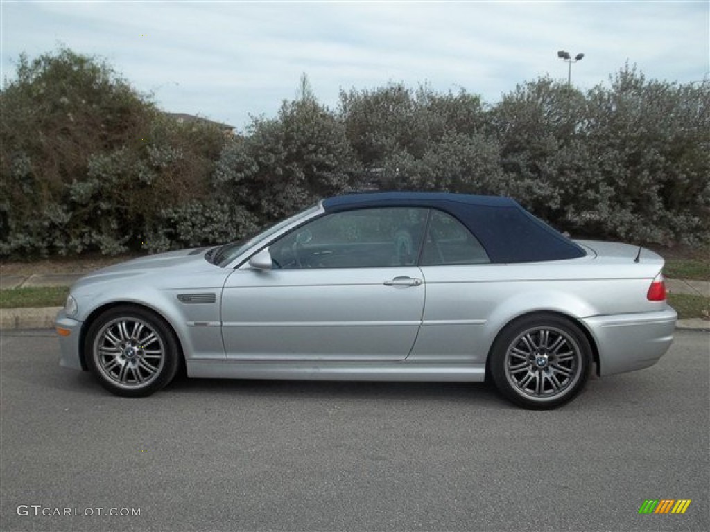 Titanium Silver Metallic 2002 BMW M3 Convertible Exterior Photo #77368981