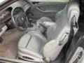 2002 BMW M3 Grey Interior Front Seat Photo