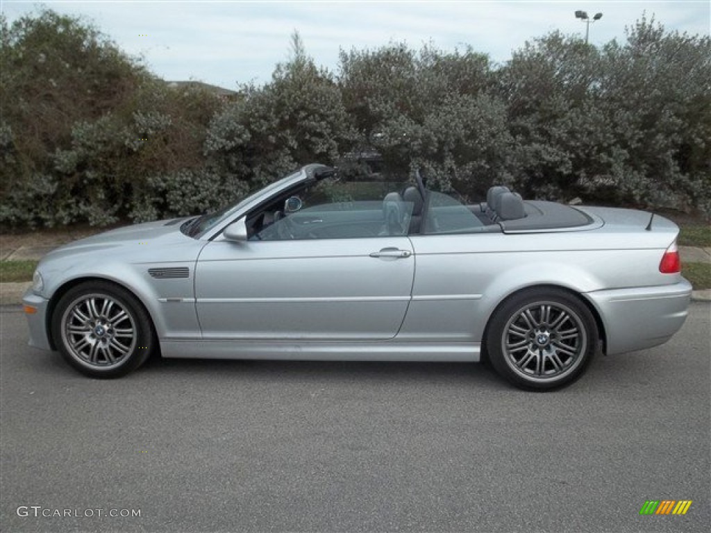 Titanium Silver Metallic 2002 BMW M3 Convertible Exterior Photo #77369153