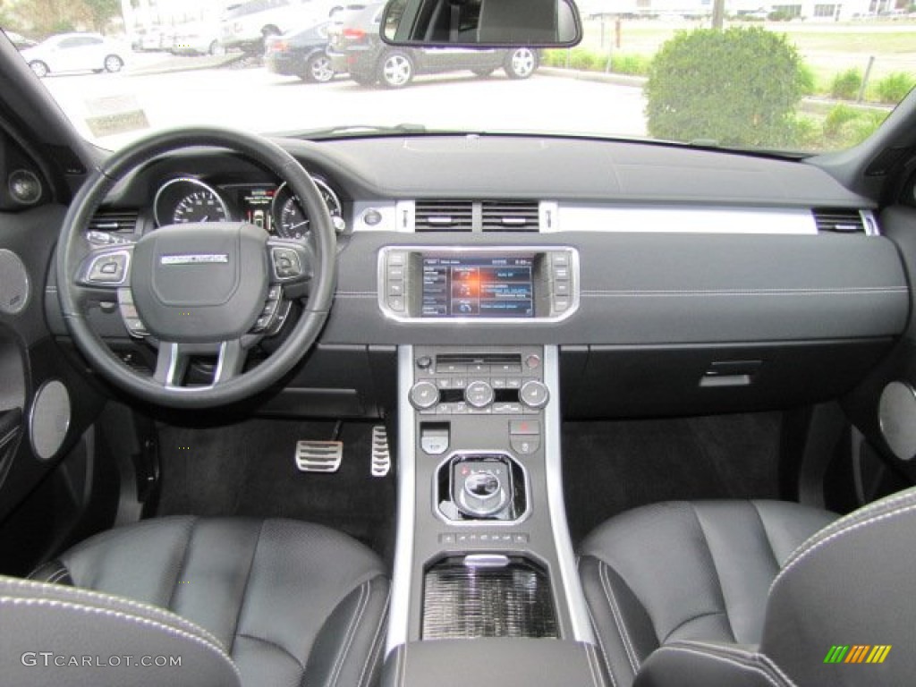 2012 Land Rover Range Rover Evoque Coupe Dynamic Dynamic Ebony/Cirrus Dashboard Photo #77369598