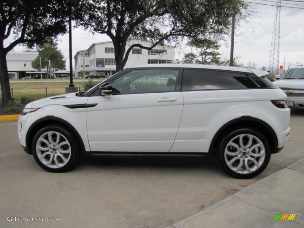 Fuji White 2012 Land Rover Range Rover Evoque Coupe Dynamic Exterior Photo #77369682