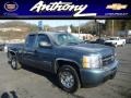 2011 Blue Granite Metallic Chevrolet Silverado 1500 LS Extended Cab 4x4  photo #1