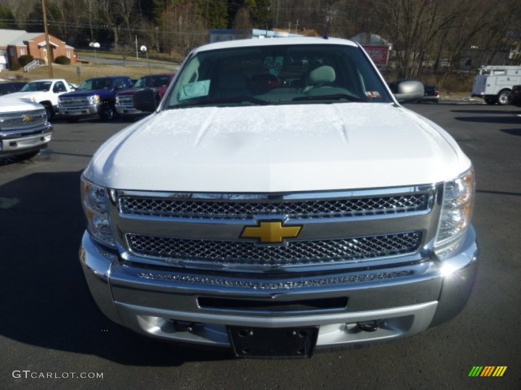 2013 Silverado 1500 LT Extended Cab 4x4 - Summit White / Light Titanium/Dark Titanium photo #2