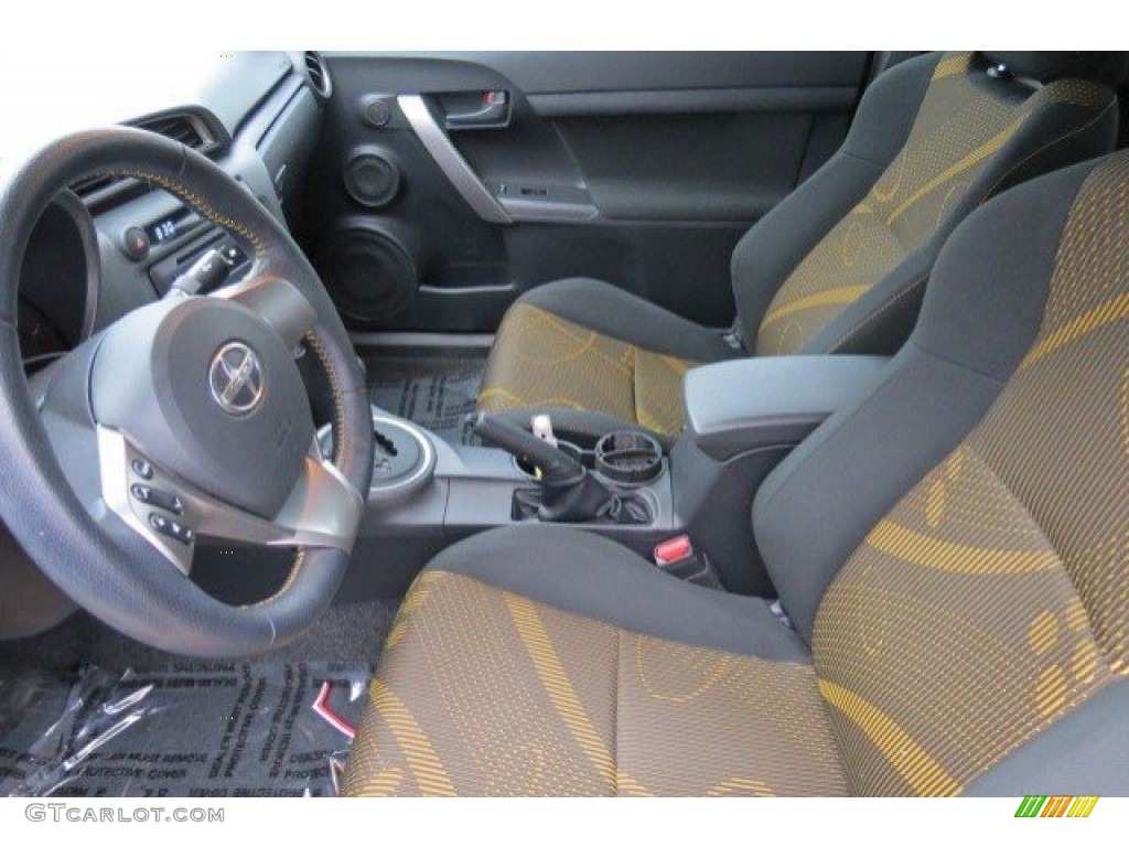 RS Black/Yellow Interior 2012 Scion tC Release Series 7.0 Photo #77371680