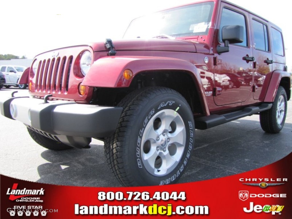 Deep Cherry Red Crystal Pearl Jeep Wrangler Unlimited