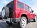 2013 Deep Cherry Red Crystal Pearl Jeep Wrangler Unlimited Sahara 4x4  photo #3