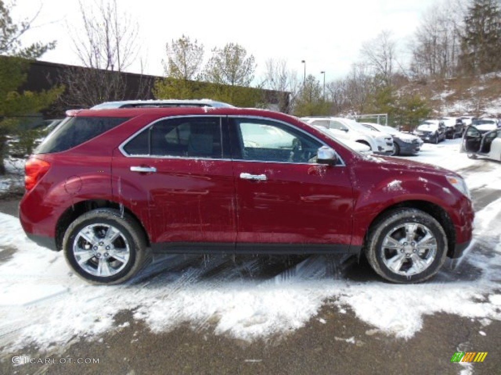 2013 Equinox LTZ AWD - Crystal Red Tintcoat / Brownstone/Jet Black photo #1