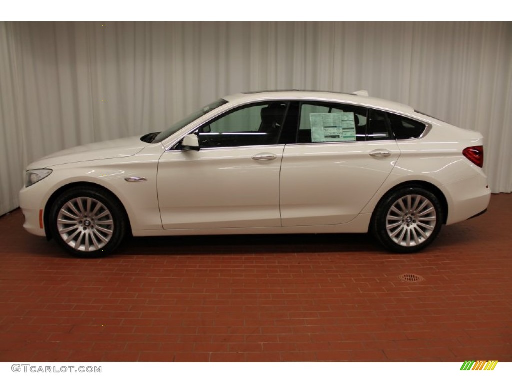 2013 5 Series 535i xDrive Gran Turismo - Alpine White / Black photo #4