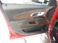 Brownstone/Jet Black 2013 Chevrolet Equinox LTZ AWD Door Panel