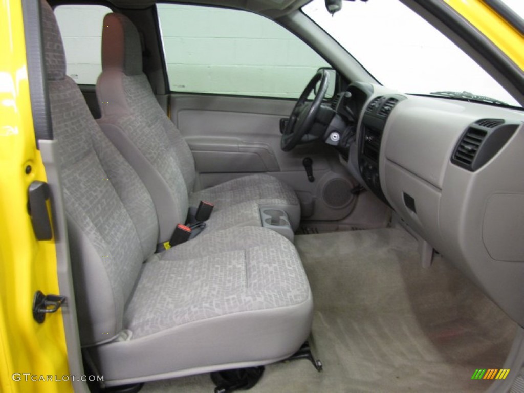 2004 Colorado LS Extended Cab - Yellow / Medium Dark Pewter photo #9