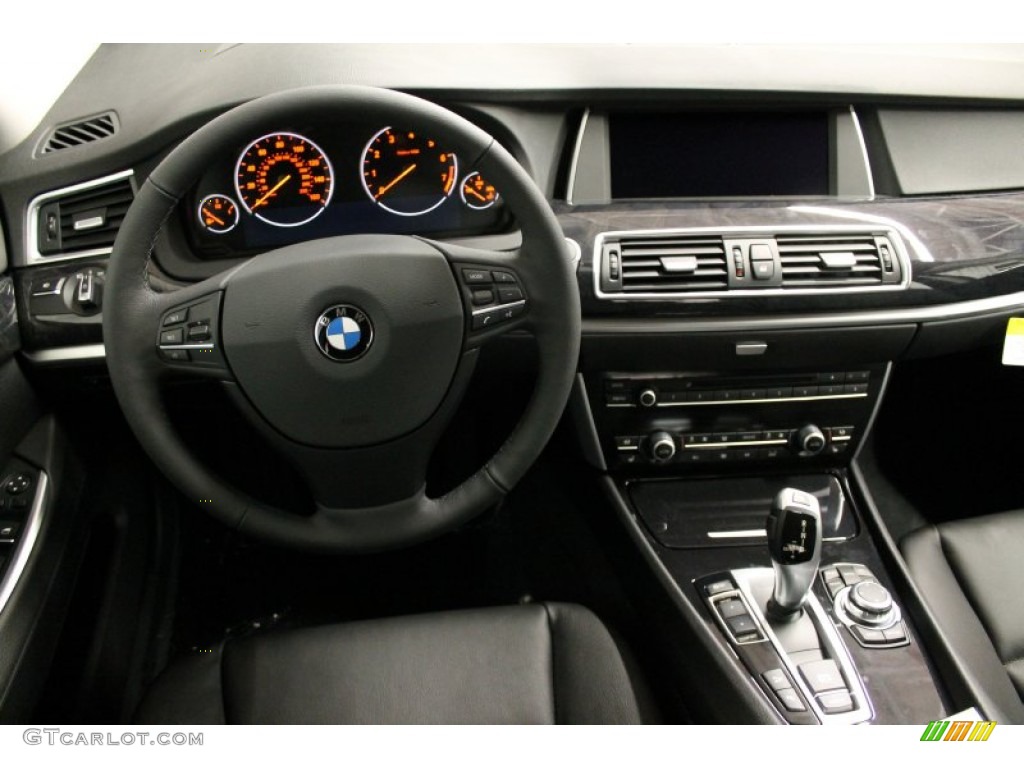 2013 BMW 5 Series 535i xDrive Gran Turismo Black Dashboard Photo #77372432