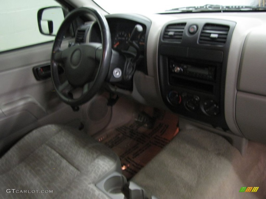 2004 Colorado LS Extended Cab - Yellow / Medium Dark Pewter photo #18