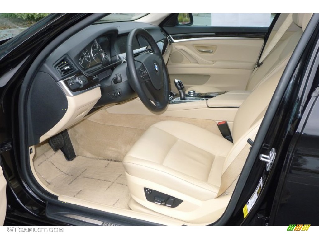 Venetian Beige Interior 2011 BMW 5 Series 535i Sedan Photo #77372871