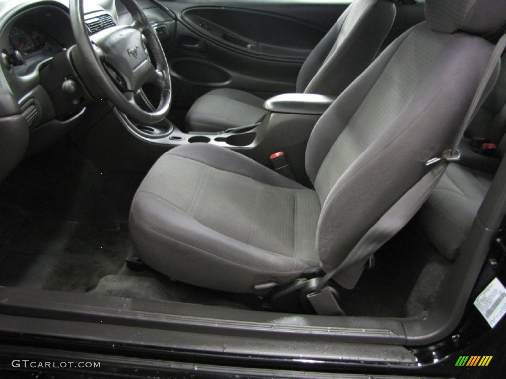 Dark Charcoal Interior 2001 Ford Mustang V6 Coupe Photo #77372875