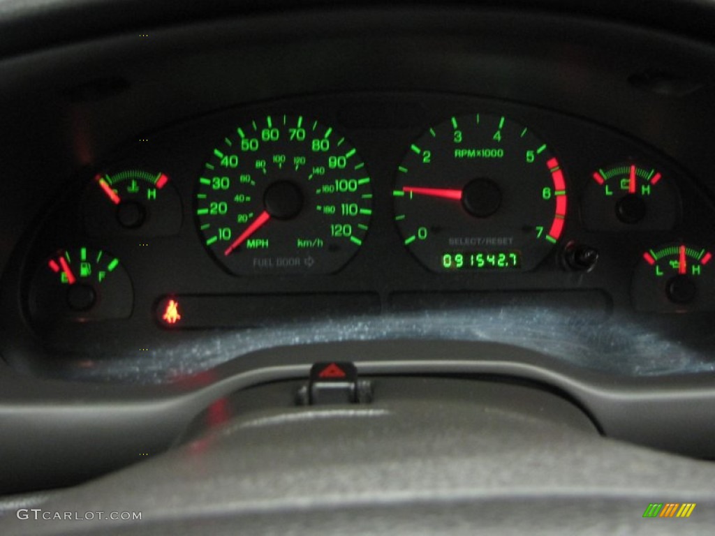 2001 Ford Mustang V6 Coupe Gauges Photo #77373123