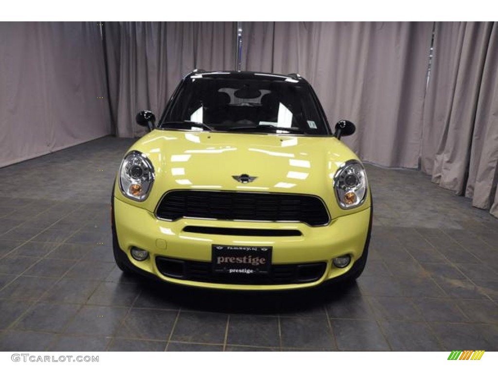 2012 Cooper S Countryman All4 AWD - Bright Yellow / Carbon Black Lounge Leather photo #3