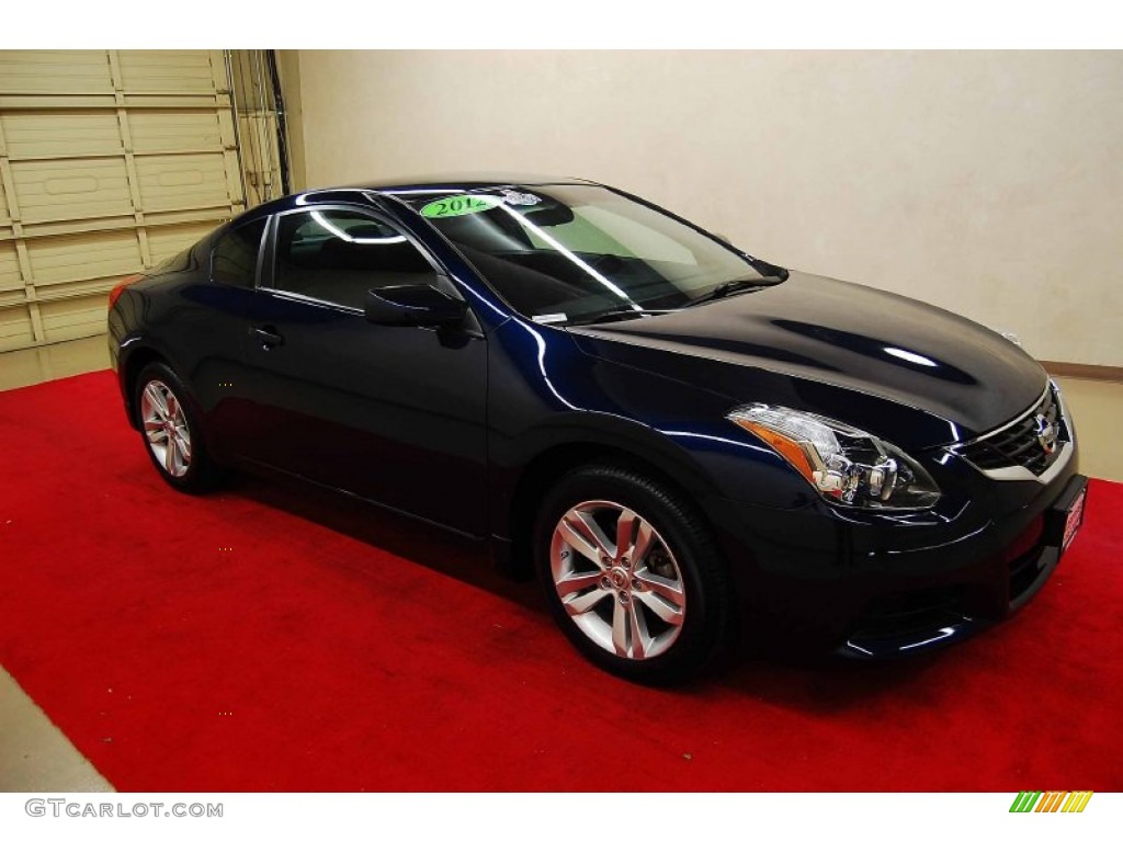 2012 Altima 2.5 S Coupe - Navy Blue / Charcoal photo #1