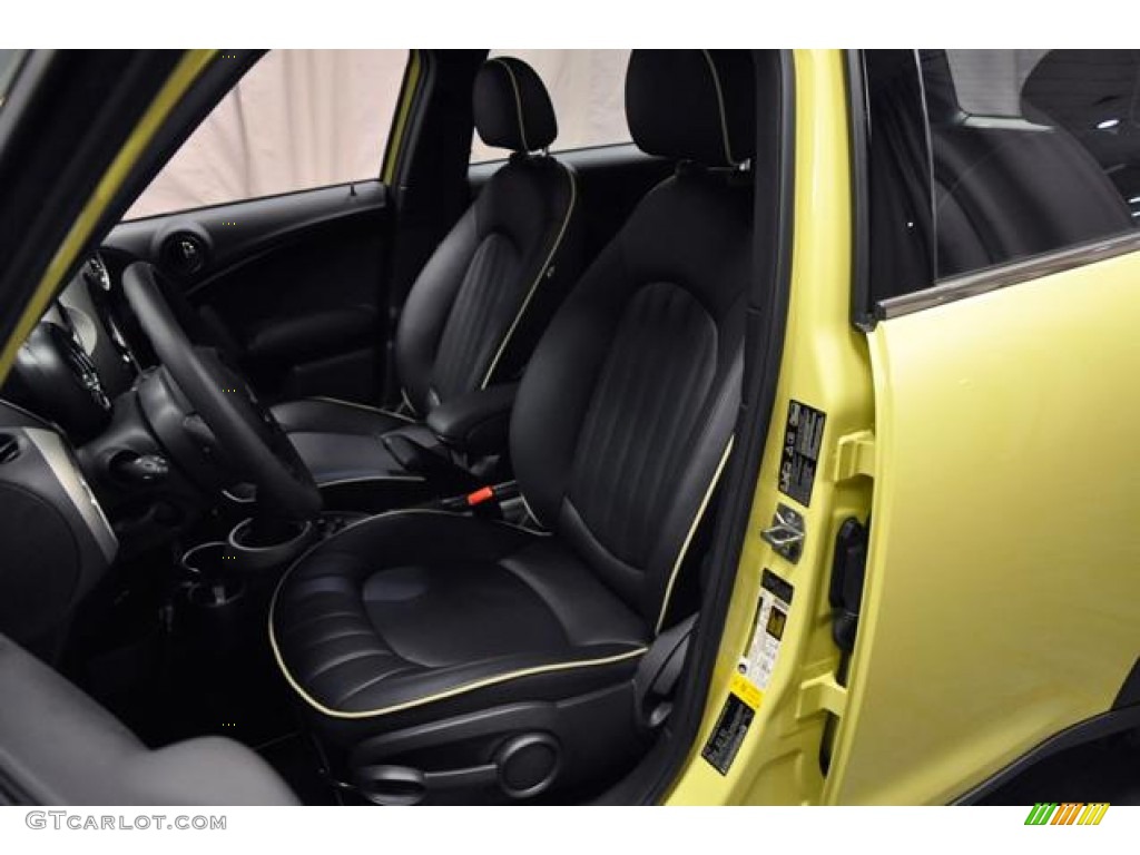 Carbon Black Lounge Leather Interior 2012 Mini Cooper S Countryman All4 AWD Photo #77375007