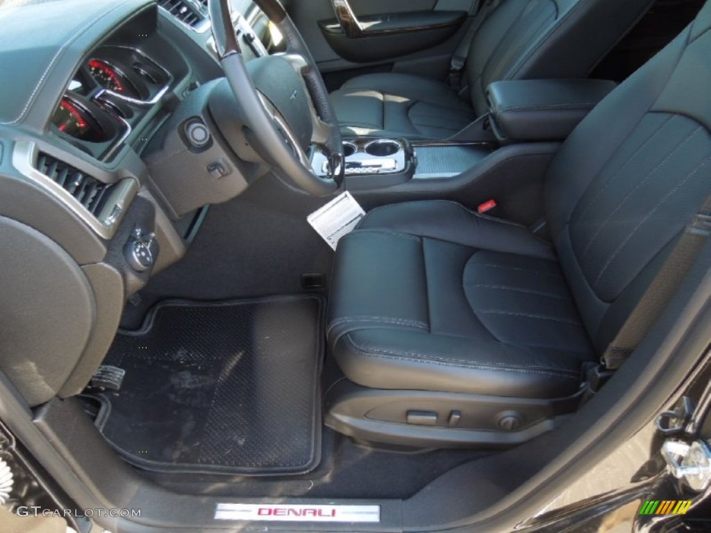 Ebony Interior 2013 GMC Acadia Denali Photo #77375305
