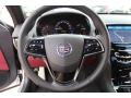 Morello Red/Jet Black Accents Steering Wheel Photo for 2013 Cadillac ATS #77375403