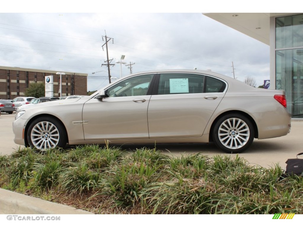 2010 7 Series 750Li Sedan - Cashmere Silver Metallic / Oyster Nappa Leather photo #5