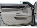 Oyster Nappa Leather Door Panel Photo for 2010 BMW 7 Series #77376045