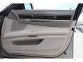 Oyster Nappa Leather Door Panel Photo for 2010 BMW 7 Series #77376087