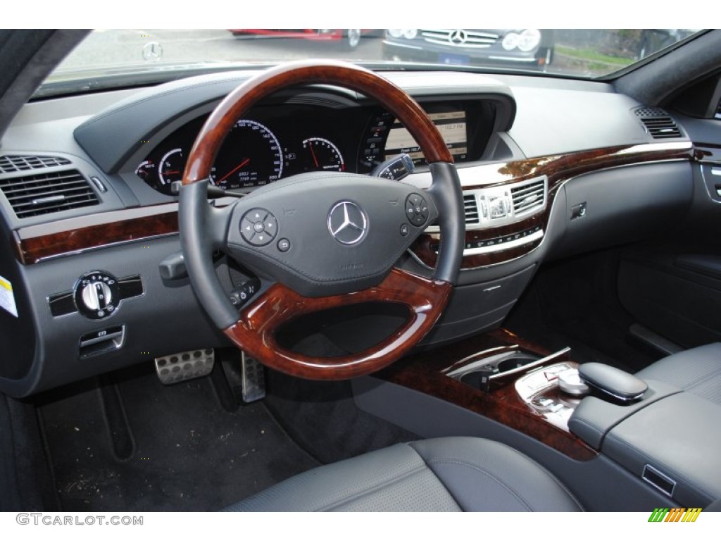 2010 Mercedes-Benz S 63 AMG Sedan Black Dashboard Photo #77376142