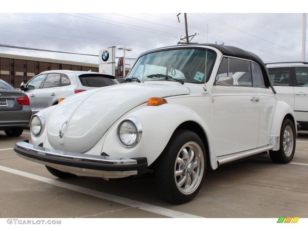 White Volkswagen Beetle