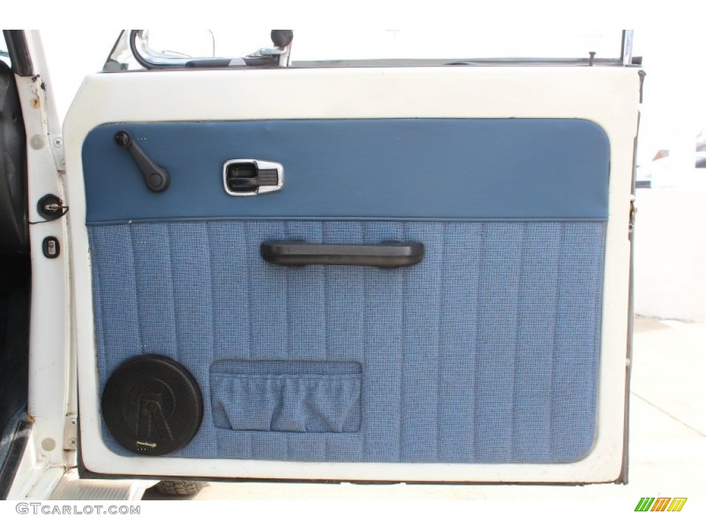 1978 Volkswagen Beetle Convertible Blue Door Panel Photo #77376871