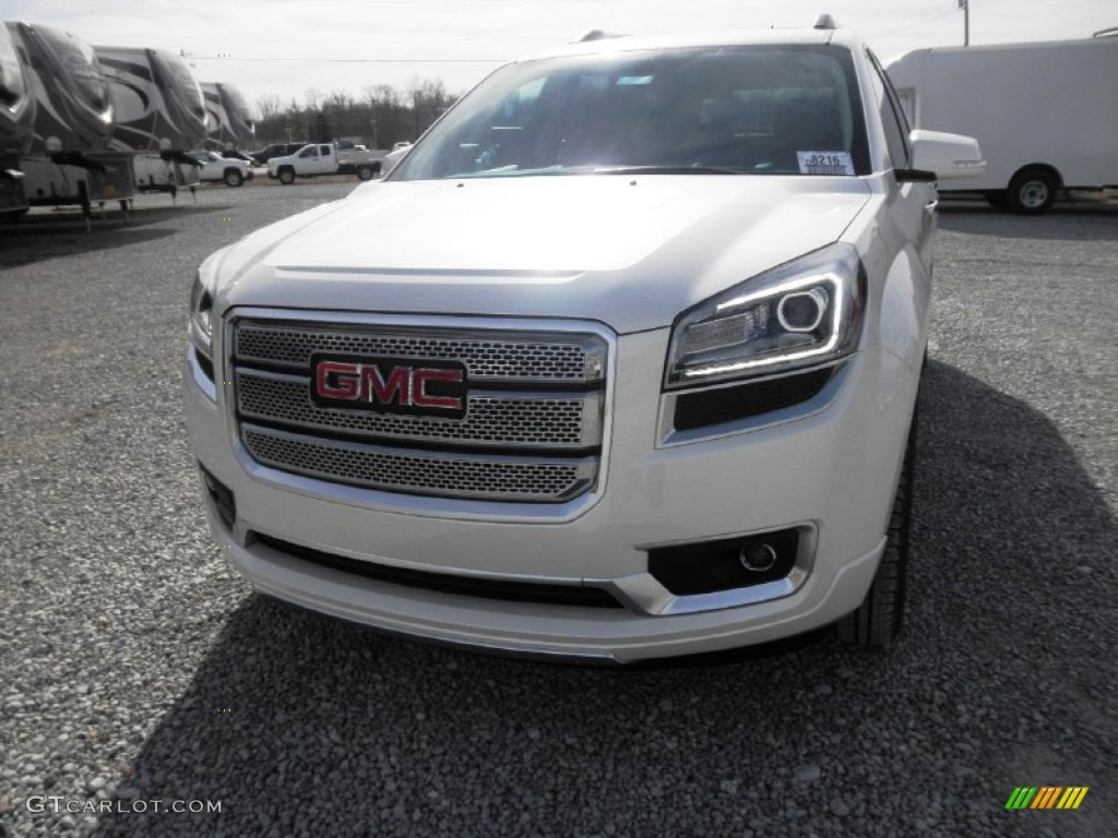 2013 Acadia Denali AWD - White Diamond Tricoat / Cocoa Dune photo #3