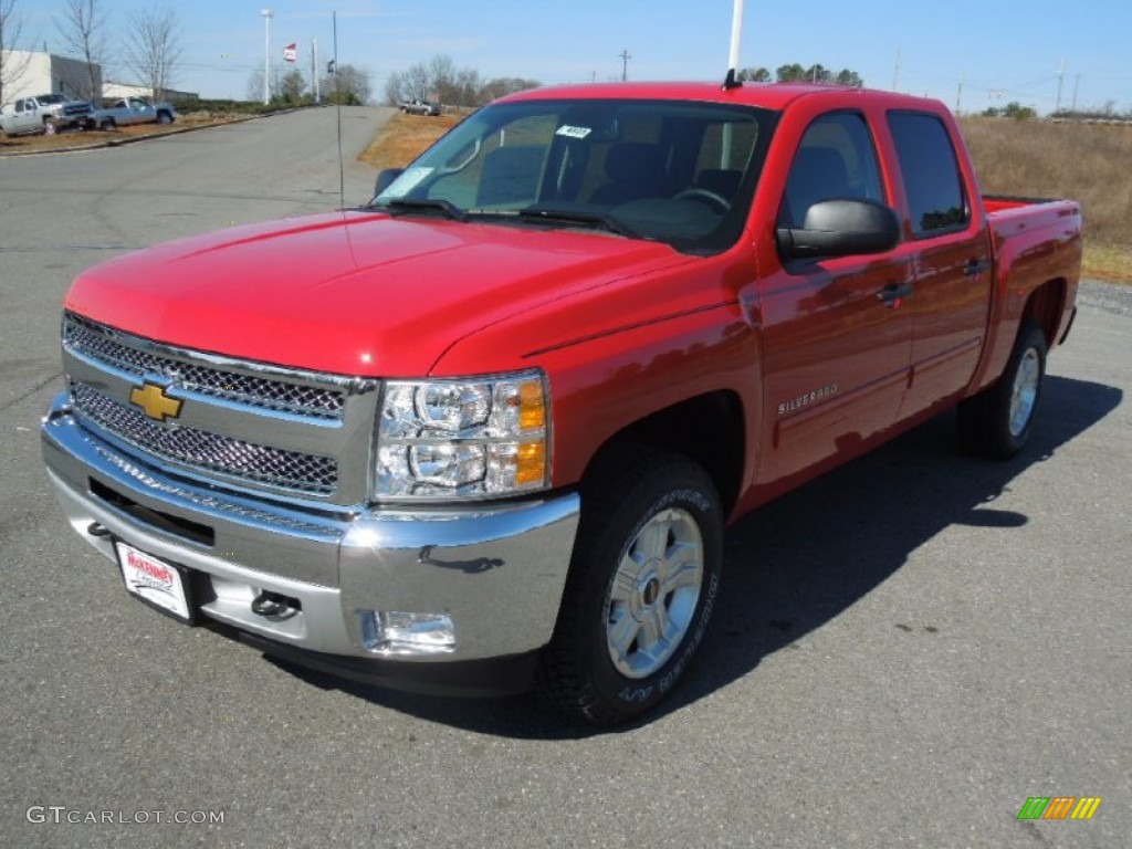 2013 Silverado 1500 LT Crew Cab - Victory Red / Ebony photo #1