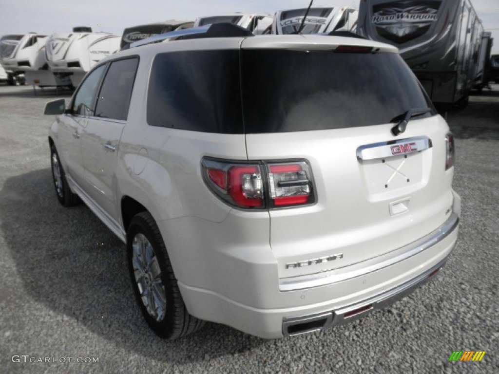 2013 Acadia Denali AWD - White Diamond Tricoat / Cocoa Dune photo #29