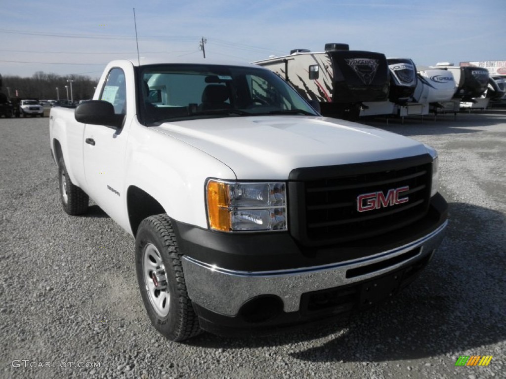 2013 Sierra 1500 Regular Cab 4x4 - Summit White / Dark Titanium photo #2