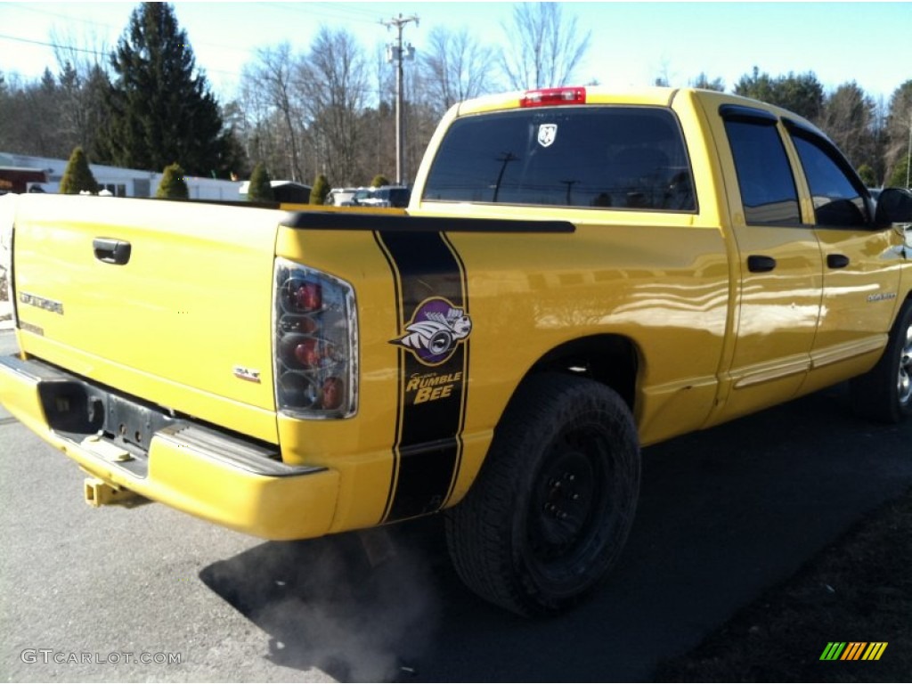 2004 Ram 1500 SLT Quad Cab - Solar Yellow / Dark Slate Gray photo #6